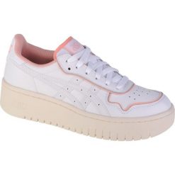 Buty Asics Japan S Pf W 1202A332-100 białe różowe. Białe buty treningowe ASICS, bez wzorów, z gumy, bez zapięcia. Za 445.09 zł.