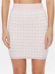 Guess Spódnica mini W4RD65 Z3DA0 Różowy Slim Fit. Czerwone spódnice Guess, xxl, z aplikacjami, z syntetyku, mini. Za 379.99 zł.