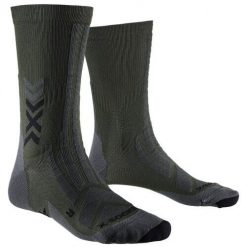 Skarpetki X-Socks Discover Crew. Czarne skarpetki X BIONIC, bez wzorów, z materiału. Za 121.00 zł.
