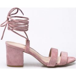 Public Desire - Sandały. Różowe sandały Public Desire, z materiału. W wyprzedaży za 129.90 zł.