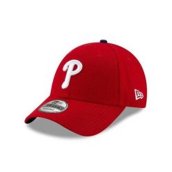 Czapka z daszkiem New Era MLB Philadelphia Pillies. Czerwone czapki z daszkiem New Era, bez wzorów, sportowe. Za 151.50 zł.