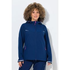Damskie Kurtka funkcyjna softshell hydrofobowa kaptur. Niebieskie kurtki Ulla Popken, plus size, bez wzorów, z elastanu, bez kaptura. Za 479.99 zł.