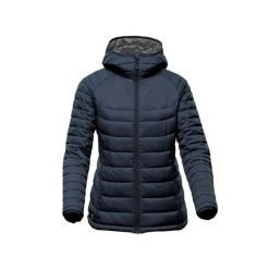 Kurtka puchowa z długim rękawem damska Stormtech Stavanger. Niebieskie kurtki STORMTECH, m, bez wzorów, z poliesteru, eleganckie, bez kaptura. Za 591.50 zł.