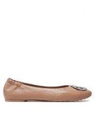 Tory Burch Baleriny Claire 156309 Beżowy. Brązowe baleriny Tory Burch, bez wzorów, ze skóry, bez obcasa, bez zapięcia. Za 1,119.00 zł.