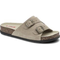 Beżowe Klapki Big Star Wygodne Skórzane Buty. Brązowe klapki BIG STAR, bez wzorów, retro, bez obcasa, na platformie, bez zapięcia. Za 149.00 zł.
