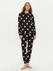 Kate Spade Piżama KSI92714 Czarny Regular Fit. Czarne piżamy Kate Spade, s, bez wzorów, z wiskozy, bez kołnierzyka, bez ramiączek. Za 309.99 zł.
