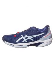 Asics Buty "Solution Speed FF 2 Clay" w kolorze granatowo-błękitnym do tenisa rozmiar: 36. Niebieskie buty treningowe ASICS, bez wzorów, bez zapięcia, tenisowe. Za 211.31 zł.