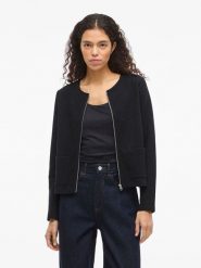 Vila Kardigan "Garden" w kolorze czarnym rozmiar: S. Czarne swetry Vila, s, bez wzorów, bez ramiączek. Za 113.99 zł.