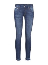 Herrlicher Dżinsy - Skinny fit - w kolorze granatowym rozmiar: W27. Niebieskie jeansy Herrlicher, bez wzorów. Za 119.12 zł.