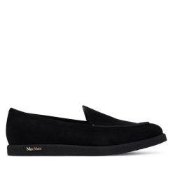 Mokasyny Max Mara. Czarne mokasyny Max Mara, bez wzorów. Za 2,349.00 zł.