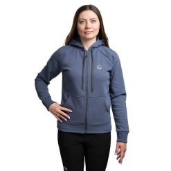 Bluza trekkingowa damska Flow 3 W Hoody Women. Niebieskie bluzy WILD COUNTRY, s, bez wzorów, bez kaptura, wspinaczkowe. Za 279.99 zł.