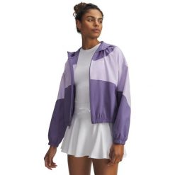Bluza Under Armour Ua Rival Woven Jkt Hd Damskie. Białe bluzy z kapturem Under Armour, s, bez wzorów, z elastanu, z kapturem. Za 399.99 zł.