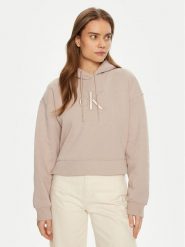 Calvin Klein Jeans Bluza J20J224718 Szary Relaxed Fit. Szare bluzy Calvin Klein Jeans, l, bez wzorów, z jeansu, bez kaptura. Za 279.99 zł.