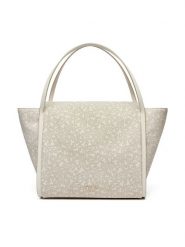 TOUS Torebka Kaos Mini Lines 2002183701 Beżowy. Brązowe shopper bag tous, bez wzorów, ze skóry, bez dodatków. Za 659.99 zł.