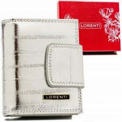 Portfel damski Lorenti 42329-STB srebrny. Szare portfele LORENTI, bez wzorów. Za 99.00 zł.