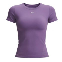 T-shirt Damski Under Armour VANISH SEAMLESS SS. Białe t-shirty sportowe Under Armour, s, bez wzorów, z dzianiny, bez ramiączek, na fitness i siłownię. Za 229.35 zł.