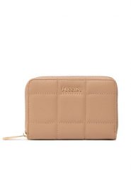 Puccini Duży Portfel Damski BLP833A Beżowy. Brązowe portfele Puccini, bez wzorów, ze skóry. Za 69.99 zł.