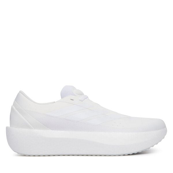 Buty do biegania adidas. Białe buty do biegania adidas, bez wzorów, bez zapięcia, do biegania. Za 395.99 zł.