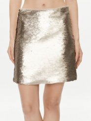 Marella Spódnica mini Zolla 2337760339200 Złoty Regular Fit. Żółte spódnice Marella, s, bez wzorów, z syntetyku, mini. Za 1,079.00 zł.