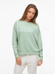 Vila Bluza w kolorze miętowym rozmiar: XL. Zielone bluzy Vila, xl, bez wzorów, bez kaptura. Za 110.29 zł.