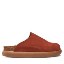 Klapki Scholl. Brązowe klapki Scholl, bez wzorów, bez obcasa, bez zapięcia. Za 419.99 zł.