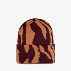 Czapka zimowa wywijana BUFF KNITTED BEANIE KYRE. Brązowe czapki z daszkiem Buff, bez wzorów, sportowe. Za 168.00 zł.