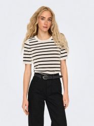 ONLY Sweter w kolorze beżowym rozmiar: XS. Brązowe swetry ONLY, xs, bez wzorów, bez ramiączek. Za 74.99 zł.