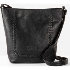 Torebka na ramię. Czarne torebki klasyczne bonprix, bez wzorów, ze skóry, na ramię, bez dodatków. Za 129.99 zł.