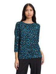 Betty Barclay Bluza w kolorze czarno-turkusowym rozmiar: 42. Czarne bluzy Betty Barclay, bez wzorów, bez kaptura. Za 113.99 zł.