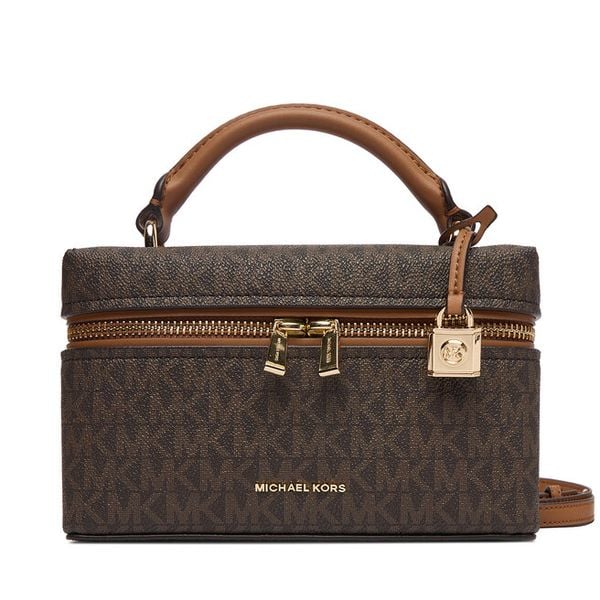 Torebka MICHAEL Michael Kors. Brązowe torebki klasyczne MICHAEL Michael Kors, bez wzorów, klasyczne, bez dodatków. Za 859.99 zł.