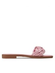 JENNY Klapki LS5795-01 Różowy. Czerwone klapki Jenny, bez wzorów, z tworzywa sztucznego, bez obcasa, bez zapięcia. Za 119.99 zł.