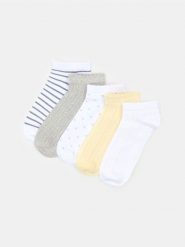 Krótkie skarpetki 5 pack - wielobarwny. Skarpetki Sinsay, bez wzorów. Za 12.99 zł.