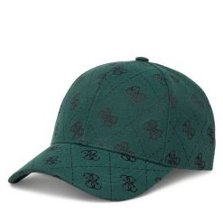 Czapka z daszkiem Guess. Zielone czapki z daszkiem Guess, z aplikacjami. Za 119.99 zł.
