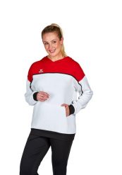 Sweat bluza z kapturem dla kobiet Erima Change. Białe bluzy Erima, bez wzorów, z materiału, eleganckie, bez ramiączek, z kapturem. Za 263.15 zł.