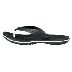 Japonki unisex Crocs Crocband Flip. Czarne japonki Crocs, bez wzorów, z materiału, sportowe. Za 229.99 zł.