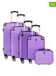 Canadian Peak 5-częściowy zestaw "Shockeak" w kolorze fioletowym rozmiar: onesize. Różowe walizki Canadian Peak. Za 543.99 zł.