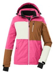 Killtec Kurtka narciarska w kolorze biało-różowo-jasnobrązowym rozmiar: 40. Białe kurtki narciarskie Killtec, bez wzorów, bez kaptura, narciarskie. Za 528.34 zł.