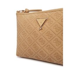 Torebka Guess. Brązowe listonoszki Guess, z aplikacjami, bez dodatków. Za 239.99 zł.