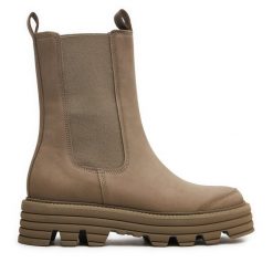 Sztyblety Kennel & Schmenger. Szare botki Kennel + Schmenger, bez wzorów, bez obcasa, na płaskiej podeszwie, bez zapięcia. Za 1,139.00 zł.