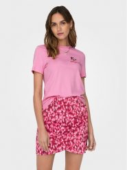 ONLY T-Shirt Kita 15316574 Fioletowy Regular Fit. Fioletowe t-shirty ONLY, l, bez wzorów, z bawełny, bez kołnierzyka, bez ramiączek. Za 49.99 zł.