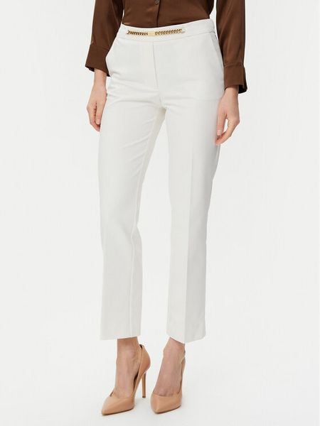 Marciano Guess Spodnie materiałowe 5GGB17 7311A Biały Regular Fit. Białe spodnie materiałowe Marciano Guess, z aplikacjami, z bawełny. Za 439.99 zł.