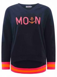 Zwillingsherz Bluza "Dana" w kolorze granatowym rozmiar: M. Niebieskie bluzy Zwillingsherz, m, bez wzorów, bez kaptura. Za 180.06 zł.