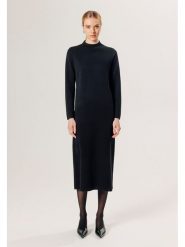 Rodier Wełniana sukienka w kolorze czarnym rozmiar: L. Czarne sukienki Rodier, na co dzień, l, bez wzorów, z wełny, klasyczne, bez kołnierzyka, bez ramiączek, maxi, proste. Za 482.03 zł.