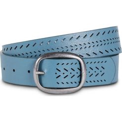 Pasek z wycinanym wzorem bonprix kobaltowo-srebrny kolor. Paski marki bonprix. Za 27.99 zł.