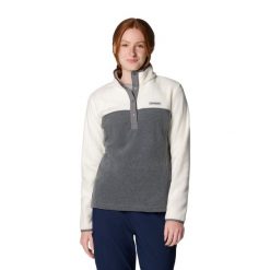 Bluza damska Columbia Benton Springs 1/2 Snap. Szare bluzy bez kaptura Columbia, xs, bez wzorów, z polaru, bez kaptura, trekkingowe. Za 149.99 zł.