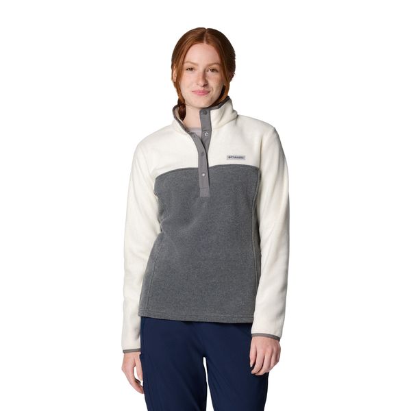 Bluza damska Columbia Benton Springs 1/2 Snap. Szare bluzy bez kaptura Columbia, xs, bez wzorów, z polaru, bez kaptura, trekkingowe. Za 149.99 zł.