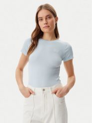 Guess T-Shirt W5GP62 KA0H1 Niebieski Regular Fit. Niebieskie t-shirty Guess, xxl, z aplikacjami, z bawełny, bez kołnierzyka, bez ramiączek. Za 109.99 zł.