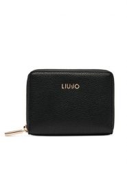 Liu Jo Portfel AF6156 E1019 Czarny. Czarne portfele Liu Jo, bez wzorów, ze skóry. Za 249.99 zł.
