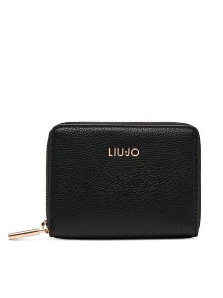 Liu Jo Portfel AF6156 E1019 Czarny. Czarne portfele Liu Jo, bez wzorów, ze skóry. Za 249.99 zł.
