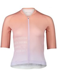 POC Koszulka kolarska "Pristine" w kolorze jasnoróżowo-fioletowym rozmiar: XL. Różowe t-shirty sportowe POC, xl, bez wzorów, z materiału, bez ramiączek, rowerowe. Za 217.99 zł.